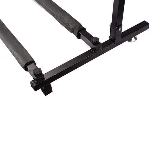 Alvantor Triple Folding Multiple Guitar Rack Stand Iron Frame with Protective Neoprene Tubing Holds Up to 9 Guitars Black