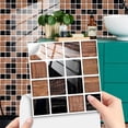 thumbnail image 1 of 10-Piece Geometric Square Grid Pattern Wall Sticker Fmb316 10*10Cm, Pvc Adhesive Tile Stickers 10Pcs Geometric Square Grid Wall Stickers for Kitchen Floor Furniture, 1 of 6