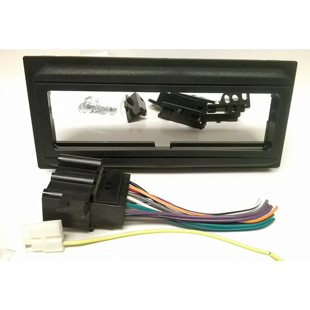 Dash kit and wire harness for installing a new Single Din Radio into a