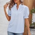 thumbnail image 5 of Usted Es Más Que una Camisa de Puntuación de Prueba, Cuello en V de Manga Corta Suelta, Camisa para Mujeres, 5 of 5