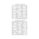 thumbnail image 2 of Plantilla de letras 20 piezas Bling Bling Plantillas de alfabeto huecas, 2 of 12