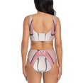 thumbnail image 3 of Daiia High Heel Shoes Butterfly Women's Bikini Set Two Piece Swimsuit High Waisted Bikini Adjustable Straps Bikini Perfect for Beach, Pool, and Summer Vacation-X-Large, 3 of 9