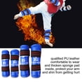 thumbnail image 2 of Juego de protectores de almohadillas protectoras para brazos y espinilleras de Taekwondo de cuero PU grueso (azul S), 2 of 8