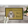 thumbnail image 2 of Caroline's Treasures BB1464JMAT Cocker Spaniel Spoiled Dog Lives Here Door Mat, Indoor Rug or Outdoor Welcome Mat 24x36, 2 of 4