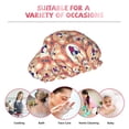 thumbnail image 7 of KLL Corgi Head with Floal Pattern Shower Cap & Bath Cap for Women,Reversible Oversized Waterproof Shower Caps for all Hair Lengths,Elastic Reusable Bathing Hair Cap, 7 of 7