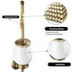 thumbnail image 5 of Portaescobillas de baño vintage con taza de cerámica extraíble, construcción de latón a prueba de óxido que garantiza durabilidad y elegancia para su espacio de baño, 5 of 6