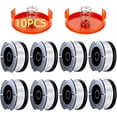 thumbnail image 1 of 10 Pack AF 100 Weed Eater String Replacement Compatible With Black Decker 0.065 Inch Auto Feed Spool, 1 of 8