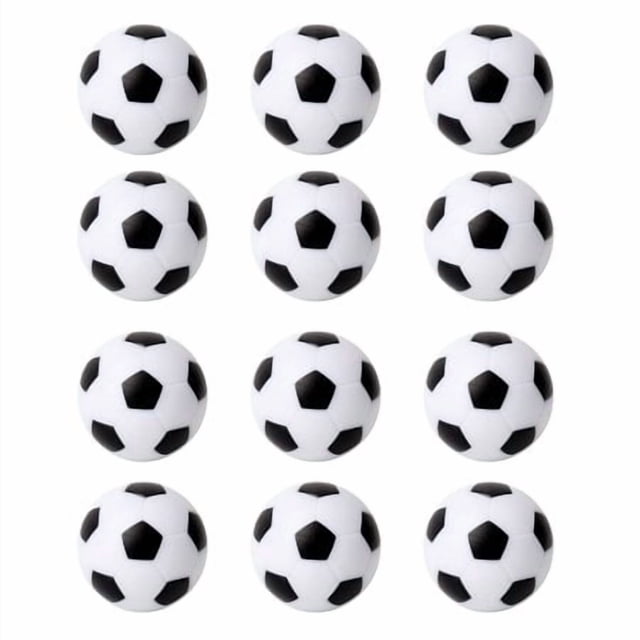 Gse Foosball Table Replacement Balls 36Mm Tabletop Soccer Football Balls For Foosball Table Accessories (White-12 Pack)