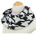thumbnail image 2 of Classic Premium Houndstooth Knit Infinity Loop Circle Scarf, 2 of 3
