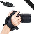 thumbnail image 1 of Correa de agarre para cámara JJC DSLR con placa tipo Arca Swiss para Canon EOS 6D Mark II 5D Mark IV III 7D 2000D 90D Rebel T8i T7i T6i Nik. D750 D780 D850 D7500 D5600 Coolpix P1000 (negro) ER, 1 of 5