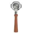 thumbnail image 3 of 58mm Bottomless Coffee Portafilter Single Layer Aluminum Alloy Portafilter Coffee Machine Bottomless Filter For Expobar F Rosewood, 3 of 10