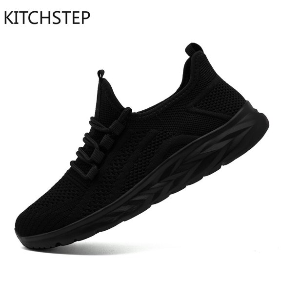 KITCHSTEP Unisex Lightweight Tennis Sneakers, Breathable Slip On Walking Shoes with EVA Outsole for Gym Casual