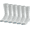 White, variant on MediPeds Men's Non-Binding Crew Socks, 6-Pairs