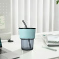 thumbnail image 4 of Tumbler Water Glass Cups With Straw And Lid Sealed Carry On For Coffee Iced Tea Thick Wall Insulated Glass Cup, 4 of 6