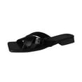 thumbnail image 2 of BONIXOOM Black Sandals Women Clearance Fall Slip-On None Casual Fashion Shoes for Women Black Size 5.5, 2 of 6