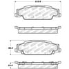 StopTech 309.09220 StopTech Sport Brake Pads Fits 03-11 CTS Grand Prix STS