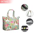 thumbnail image 2 of Basset Hound and Pioneer Flower Travel Tote Bags for Women Carry On,Large Weekender Bags for Women Travel,Multi Functional Duffle Bag for Work,Shopping,Sports, 2 of 5
