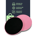 thumbnail image 3 of Discos Deslizadores Sliders Pilates Fitness Ejercicios 2Pcs Eo Safe Imports Rosa, 3 of 4