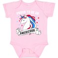 thumbnail image 3 of Inktastic Proud To Be an Americorn with Unicorn and Stars Boys or Girls Baby Bodysuit, 3 of 5