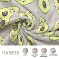 thumbnail image 3 of Yibo Pineapple Blanket Gifts for Women Girls Mom Tropical Fruits Decoration for Home Bedroom Living Room Chair Office Soft Comfort Fuzzy Lightweight Blankets Black, 3 of 5