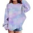 thumbnail image 4 of YunPes Boys Girls Sweatshirts Autumn Regular Children's Tie Dye Print Long Sleeved Comfortable Sweatshirt Toddler Sweatshirt, 4 of 7