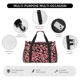 thumbnail image 4 of Disketp Trendy Floral Bolsa de Viaje Tipo Duffle, Bolso de Mano para Fin de Semana para Mujer, Bolsa de Gimnasio Ligera para Hombre, Esencial para Viajes, 4 of 7