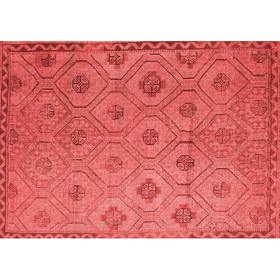 Ahgly Company Indoor Rectangle Southwestern Red Country Area Rugs, 2' x 3'