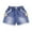Blue b, variant on DAETIROS Girls and Big Girls Denim Shorts,Summer Casual Elastic Waist Fashion Girls Jeans Shorts Blue Size 2T-12