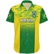thumbnail image 2 of Camisetas gráficas con la bandera de Brasil impresas en 3D para hombre, camiseta informal con emblema nacional brasileño, manga corta, hawaiana, blusa con solapa para hombre, 2 of 5