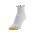 thumbnail image 3 of GoldToe Edition Women's Lettuce Edge Rib Quarter Socks Assorted, 6 Pairs, Size 6-9, 3 of 10