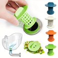 thumbnail image 2 of 1/4pcs Bathroom Drain Hair Catcher, Bath Stopper Plug Sink Strainer Filter, Sewer Dredge Device, Shower Hair Stopper, Kitchen Bathroom Anti-clogging Bathroom Accessories, 2 of 4