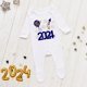 thumbnail image 3 of Hello 2024-Pelele de bebé de Feliz Año Nuevo, ropa de dormir infantil, traje de Casa de Año Nuevo, mi primer año nuevo, Invierno, 3 of 4