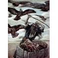thumbnail image 2 of Tissot, James 18x24 Gold Ornate Wood Framed with Double Matting Museum Art Print Titled - Abraham Guarding His Sacrifice, 2 of 4