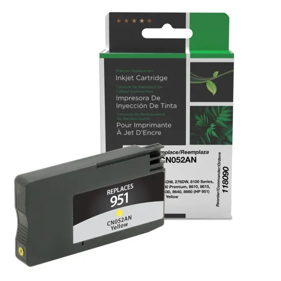 Remanufactured Clover Imaging Yellow Ink Cartridge compatible with HP 951 (CN052AN)
