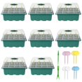 thumbnail image 2 of POINTERTECK 8pcs Seedlings Starter Trays with Transparent Lid Resusable Plastic Seedling Tray Plant Starter Kit Breathable Seed Propagator and Plant Germination Set for Garden Greenhouse, 2 of 10