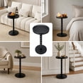 thumbnail image 5 of HDUTNGISN Round Side Table for Small Spaces,Solid Wood Leg Nightstand,Anthropologie Furniture,Solid wood,Black, 5 of 12