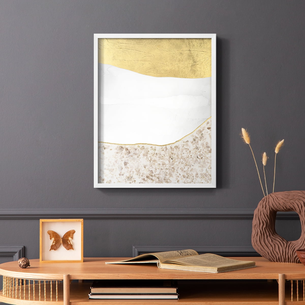 Whitestone II Framed Print in White Solid Wood 8 x 10 Framed Print