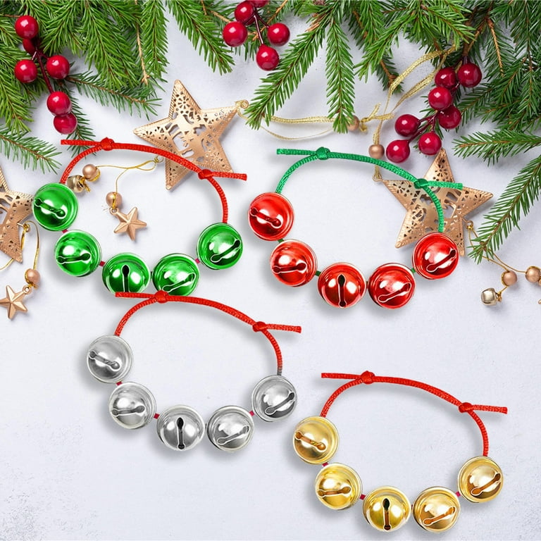 Christmas Bells : Bracelets Red and Green : Holiday Jingle Noise
