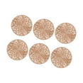 thumbnail image 4 of Posavasos de PVC reutilizables resistentes al calor para decoración del hogar, 6 unidades Oro rosa, 4 of 9