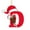 D, variant on chaungfeng 26 Letter Ornaments Christmas Tree Decoration, 3.1in Personalized Christmas Letter Tree Hanging Pendant, Xmas Alphabet for DIY Craft Ornaments, for Family Holiday Party (D)