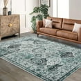 thumbnail image 6 of Yesurprise 1150Gsm 100% Polyester Area Rugs - 9x12ft (274x366cm) Velvet Weight Pearl Velvet Washed Back Folding Printed Carpet - Xm-Persia-Romantic Time Green tone, 6 of 8