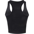thumbnail image 4 of XINQIHANG 4 Pieces Women's Crop Tops Cotton Basic Tank Tops Racerback Sleeveless Sports Workout Crop Tank Tops, 4 of 7