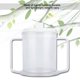 thumbnail image 5 of Taza De Agua De Material De Calidad, Taza De Doble Asa Fácil De Agarrar, Para Tienda De Masajes, Tienda De Salón ANGGREK BBJM24, 5 of 8