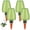 4PCS Green, variant on FUYGRCJ 4 Pack Plant Self Watering Globes, 11.8oz/350ml Clear Self Water Device, Automatic Plant Watering Bulbs, Planter Insert Slow Release Control Water Dripper, Indoor/Outdoor Plastic Water Bulbs