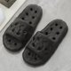 thumbnail image 3 of Zapatillas de hombre para el hogar, novedad de verano, zapatillas de baño, sandalias con fugas de raíz de loto, sandalias de celebridades de Internet, estilo popular de hotel, 3 of 5