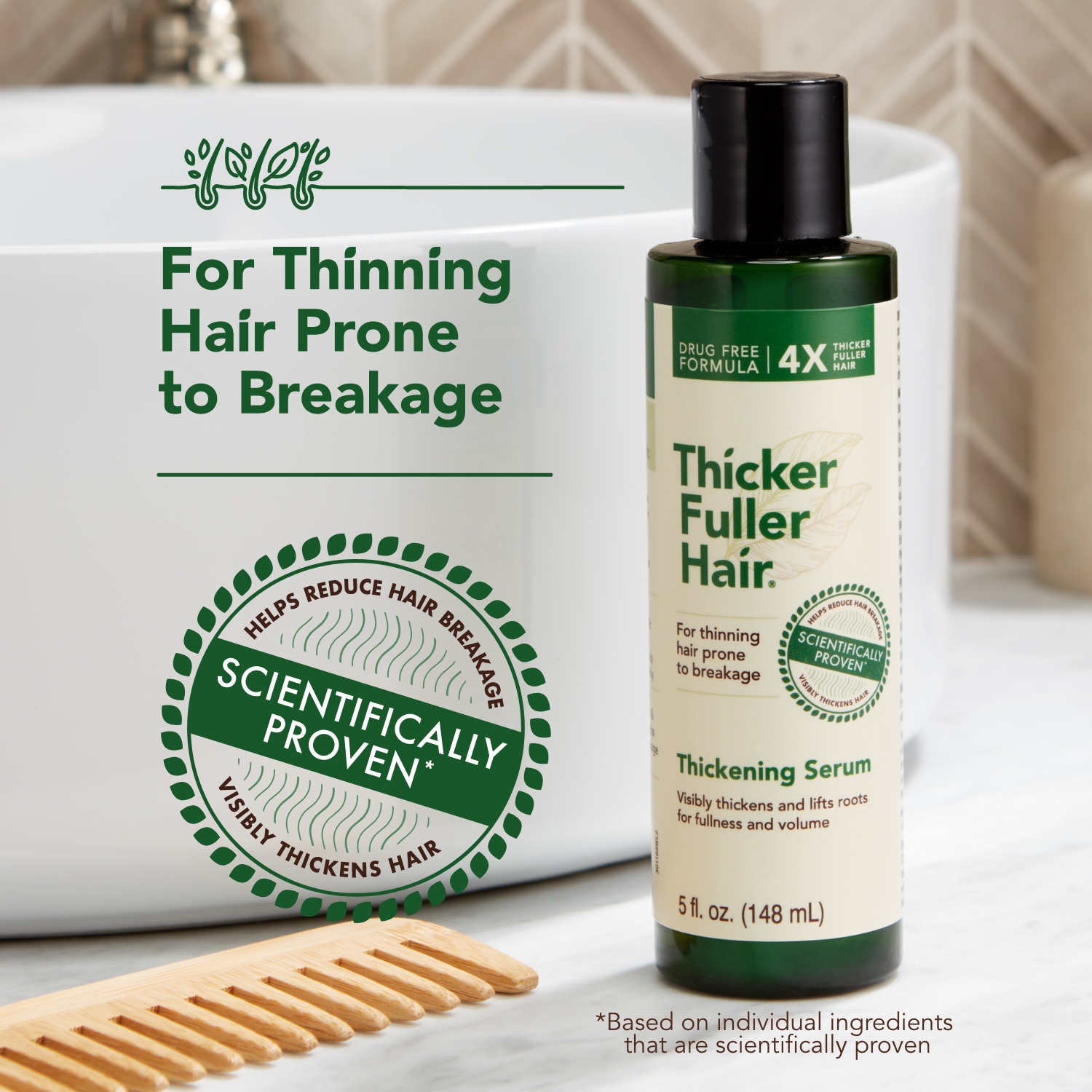 Thicker Fuller Hair Thickening Serum photo 3