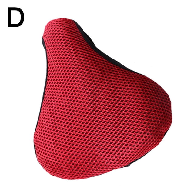 Comfortable Exercise Bike Seat Cover - Large Wide Foam & Gel Padded Bicycle Saddle Cushion For Y0w0