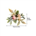 thumbnail image 4 of Juego de 16 Servilleteros de Rosas Dobles, Servilleteros de Flores Rosas con Bayas y Hojas , Servilleteros Hechos una Mano, 4 of 7