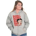 thumbnail image 3 of Betty Boop Sassy On Repeat Cute Zip Hoodie Sweatshirt Women Brisco Brands S, 3 of 6