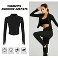 thumbnail image 4 of Women's Slim Fit Running & Yoga Jacket with Thumb Holes, 4 of 7